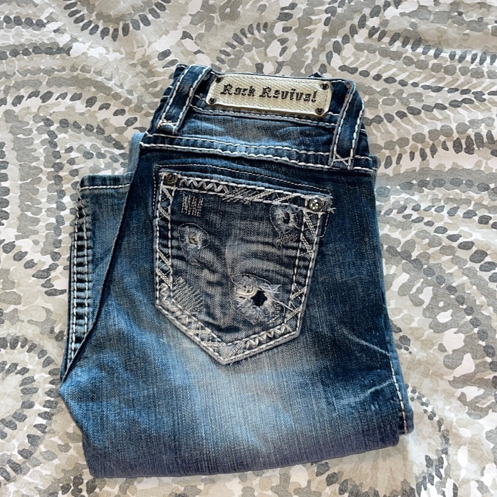 Rock Revival womens jeans. Size 24. Style is Evie